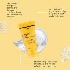 <span class=keywords><strong>Masque</strong></span> facial peel-off hydratant et blanchissant au curcuma et à la niacinamide, essence de beauté végane bio anti-rides – Meilleure vente - Product Image 4