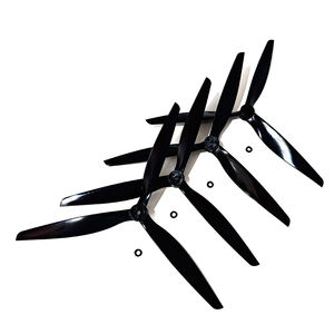 Nylon renforcé de fibre de verre noir 13 pouces 3 pales hélice en nylon renforcé de carbone noir pour drone <span class=keywords><strong>Rc</strong></span> FPV - Product Image 4