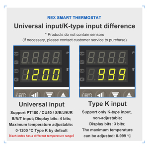 Factory Price PID Intelligent <b>Thermostat</b> REX-C100 REX-C400 REX-C700 REX-C900 Digital Display Temperature <b>Controller</b> - Product Image 3