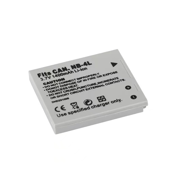 NB-4L 3.7V 1400mAh Battery for Canon IXUS Digital 400F Camera Stock Available