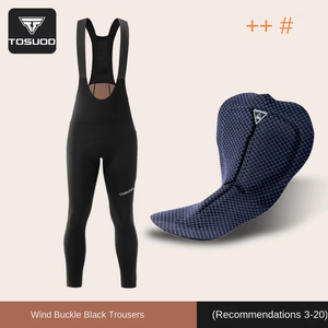 TOSUOD Leggings da <span class=keywords><strong>Ciclismo</strong></span> da <span class=keywords><strong>Donna</strong></span> Autunno Inverno in Velluto Ispessito Traspirante Nylon/Spandex per Bici da Strada Professionale - Product Image 6