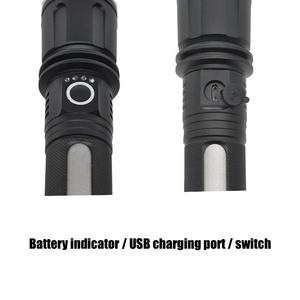 البرسيم P50 السوبر مشرق الألومنيوم التكتيكية بقيادة الشعلة ، زوومابلي التركيز الشعلة إضاءة مقاومة للماء USB مصباح يدوي قابل لإعادة الشحن - Product Image 3