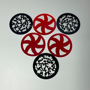 Personalizado 23,8/25,9/30/37/37/5/53mm vidrio resistente al calor a todo Color Uv láser proyector lámpara publicidad luces Gobo vidrio - Product Image 4