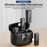 Kabelloses Lavalier Mikrofon professionelles doppeltes kabelloses Lapel-Mikrofon für Aufnahme von Live-Streaming-Interviews TikTok