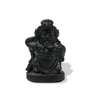 <span class=keywords><strong>Prix</strong></span> d'usine en gros Cristal sculpté peint à la main <span class=keywords><strong>Obsidienne</strong></span> noire le Dieu de la richesse Feng Shui Décoration de la maison Cadeaux - Product Image 1