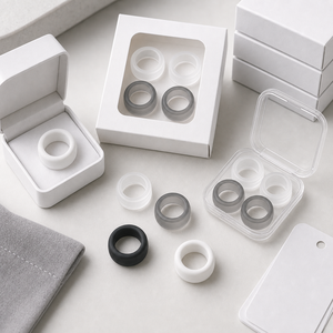 Oura <b>Ring</b> 5/4 Galaxy <b>Ring</b> RingConn Ultrahuman Silicone Cover Case Transparent Frost Smart <b>Ring</b> Protector <b>Thin</b> See Through - Product Image 1