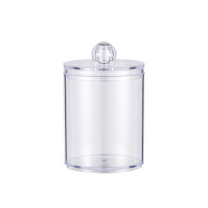 Double Layer Cotton Swab <b>Box</b> With Makeup Pad <b>Storage</b> Transparent Desktop Organizer Stackable For Bathroom Beauty Care - Product Image 5