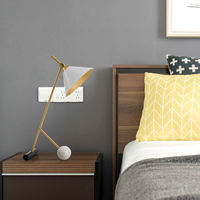 Lampes de chevet LED modernes en marbre pour hôtel, chambre et salon, vente en gros directe d'usine chinoise