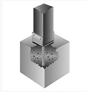 U Shape <strong>Fence</strong> <strong>Post</strong> Holder 4"x 4" <strong>Post</strong> Anchor <strong>Concrete</strong> <strong>for</strong> Deck <strong>Post</strong> Base Pergola <strong>Bracket</strong> With Screws - Product Image 1