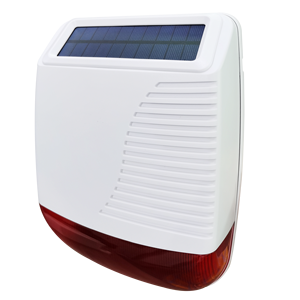 Kablosuz Alarm sireni açık güneş enerjili 110dB ses ışık Siren 433MHz ev güvenlik hırsız alarmı sistemleri sinyal dedektörü - Product Image 1