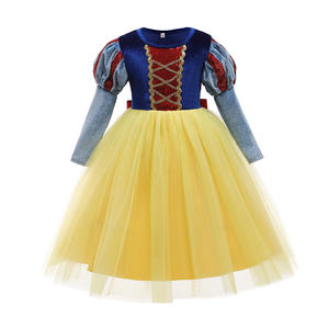Vestido <span class=keywords><strong>de</strong></span> Princesa Blancanieves para Niñas, Otoño, Lindo, Navidad, Disfraz, Manga Larga, Halloween, Festivo, Malla, Película <span class=keywords><strong>de</strong></span> Televisión - Product Image 5
