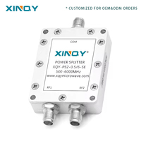 XINQY Répartiteur/Combinateur de puissance RF bidirectionnel étanche pour connecteur femelle 50 Ohm 500-6000 MHz 30W, Diviseur de signal RF pour télécommunications sans fil FM