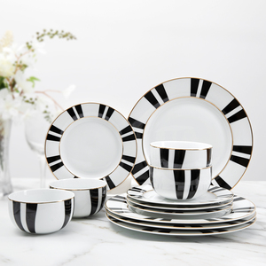 <span class=keywords><strong>Set</strong></span> di Stoviglie in Ceramica Stile Occidentale 12/18 Pezzi, <span class=keywords><strong>Piatti</strong></span> e Vassoi per Ristorante, Servizio di Porcellana per <span class=keywords><strong>6</strong></span> <span class=keywords><strong>Persone</strong></span> - Product Image 4