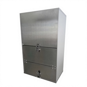 Scatola di Allevamento Verticale in Acciaio Inossidabile per <span class=keywords><strong>Pappagalli</strong></span>, Calopsiti, <span class=keywords><strong>Parrocchetti</strong></span> Monacelli e <span class=keywords><strong>Pappagalli</strong></span> di Taglia Media-Grande - Product Image 1