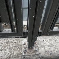 Portails tubulaires à double battant de 6 pieds en acier galvanisé inoxydable, design de clôture de jardin, revêtement en poudre, écologique, modélisation 3D, durable