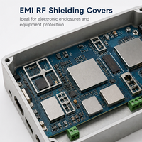 Couvercles de protection contre les signaux électromagnétiques de style personnalisé, en métal estampé nickel-argent, pour blindage contre les radiations EMF et RF pour PCB PCBA