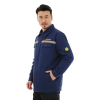 Combinaison de travail unisexe à manches longues, anti-statique, respirante, pour l'hiver, veste et pantalon de nettoyage, haute visibilité, certifiée CE, 100% polyester