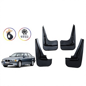 For 1991-1997 Bmw 3 Series E36 Black <b>Plastic</b> Tire Mudguards Car Deflectors Mud Flaps - Product Image 5