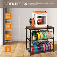 Rak Penyimpanan Filamen Printer 3D - Tipe Berdiri, Tugas Berat dengan Roda & Kaki yang Dapat Disesuaikan, Tidak Dapat Dilipat, untuk Ruang Tamu