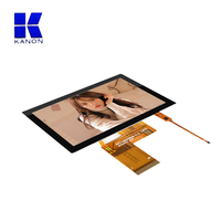 Écran tactile capacitif TFT LCD 4,3 pouces, résolution 480x272, multi-touch, panneau d'affichage à montage sur rail DIN pour maison intelligente et applications électriques