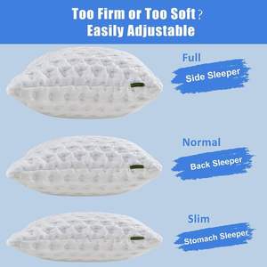 Эргономичная подушка из измельченной пены с эффектом памяти, формой «бабочка», для сна на боку, для снятия боли в шее и плечах, с поддержкой шейного отдела позвоночника, контурная - Product Image 2