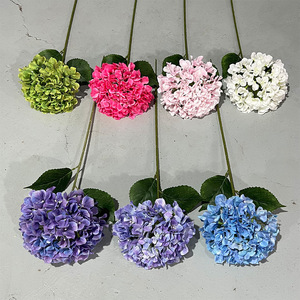 Flores Artificiales de Hortensia 3D, Tacto Natural, Decoración para Bodas y Hogar, Arreglo Floral de Plástico - Product Image 2