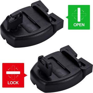 Kit de remplacement de loquet de couvercle de spa, ensemble de 4 pièces, pince en plastique noir avec vis pour fixation sécurisée de la couverture de baignoire - Product Image 5