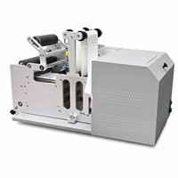 Machine d'impression et d'étiquetage tout-en-un, applicateur d'étiquettes cylindriques automatique pour les canettes et les bouteilles