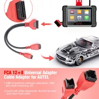 Pour Chrysler 12 + 8 broches connecteur câble de programmation passerelle sécurité contournement OBD adaptateur pour FCA pour Autel voiture outil de Diagnostic