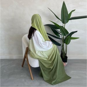 <span class=keywords><strong>M</strong></span>-154 Busana Muslimah Abaya untuk Wanita Bahan Bernapas Anti Kusut Lengan Panjang Sepanjang Mata Kaki Motif Cetak Digital Turki Semua Ukuran - Product Image 2