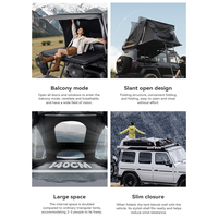 Tente de toit rigide ADA Overland Pop-up ABS légère en aluminium pour équipement de camping 4x4 et glamping tout-terrain