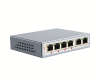Port Tunggal 95W, Daya Total 250W 6-Port 10/100M Bt PoE Switch