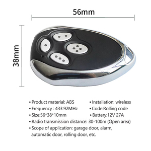 एट-4 गैरेज दरवाजा रिमोट कंट्रोल 433.92mhz रोलिंग कोड डोर ऑटोमेशन डायनेमिक कोड लॉक कुंजी चेन ट्रांसमीटर कुंजी फोब - Product Image 4