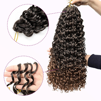 Directement de l'usine, tresses Goddess pré-bouclées de 12 à 30 pouces avec pointes bouclées, 100% cheveux humains, tresses au crochet pour femmes