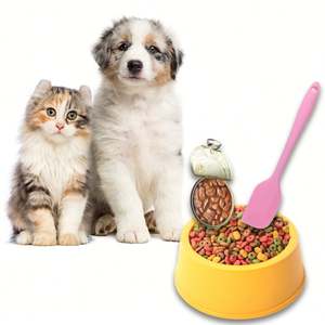 Pet Canning Spoon Cat <b>Wet</b> <b>Food</b> Mixing Spoon Multi-Purpose Silicone Spatula <b>Food</b> Spatula - Product Image 1