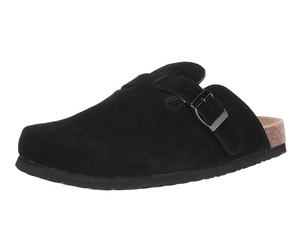 Zuecos de ante de vaca unisex de buena calidad al por mayor, zapatos sin cordones para hombre y mujer, Zapatillas para interior y exterior - Product Image 4