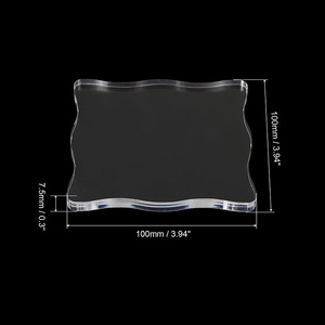 Tùy chỉnh Acrylic bán buôn văn phòng bàn hai mặt kinh doanh đồ trang sức quầy Acrylic tên nơi hiển thị khán đài - Product Image 5