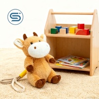 Jouets en peluche de vache, figurines douces au toucher offrant une texture douce et une durabilité constante pour les collections de cadeaux de vente au détail