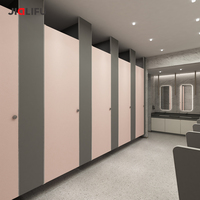 Tabique de Baño de Laminado Compacto HPL con Revestimiento Fenólico Anticorrosión para Centros Comerciales y Estaciones
