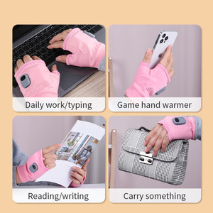 Guantes Recargables de 1800 mAh con Pantalla Táctil, Resistentes al Calor, Autocalentables, sin Dedos, para Trabajo en Invierno, Oficina, Deportes y Juegos - Product Image 6