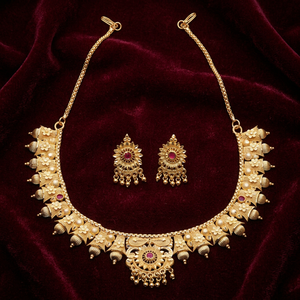 เครื่องประดับแฟชั่นขายส่ง14K 18K 24K ชุดสร้อยคอขึ้นรูปเครื่องประดับอินเดียเครื่องประดับทองเหลืองชุบทองเต็มไปด้วยเครื่องประดับ Oro joyeria - Product Image 3