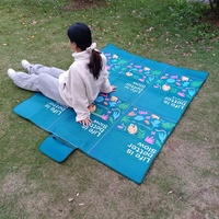 Tapis de pique-nique matelassé en polaire pliable, imperméable et résistant au sable, de haute qualité, personnalisable avec logo, pour la plage et le camping