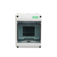 Boîtier de distribution électrique étanche HT pour extérieur, coffret de disjoncteur en plastique, boîte de jonction PV avec fenêtre transparente
