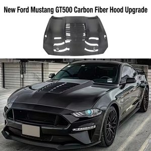 CDY 2015-2017 pour Mustang <span class=keywords><strong>GT</strong></span> <span class=keywords><strong>350</strong></span> Capot moteur en fibre de carbone - Fixation noire à clipser Garantie 1 an - Product Image 4