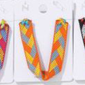Bracelets en coton ciré multicolores à motifs géométriques faits à la main, lot de 12, unisexe, tendance, pour cadeau - Product Image 5