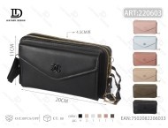 Borsa a tracolla da donna con doppia cerniera e portamonete, mini portafoglio da 7 pollici in microfibra e pelle sintetica per uso quotidiano - Product Image 1