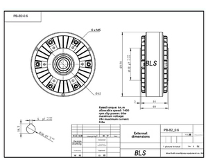 Freno a Polvere Magnetica con Albero Cavo 6Nm Hole <span class=keywords><strong>Boris</strong></span> PB-B2-0.6 24V DC per Controllo Tensione Stampa e Taglio, Bianco Latte, 1 Anno di Garanzia - Product Image 5