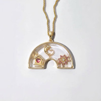 Scatola in rame con ciondolo colorato fai-da-te Birthstone, resistente e duratura, che garantisce che la tua scatola portafoto rimanga immacolata