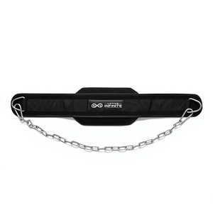 Custom Fitness Dip <b>Belt</b> with <b>Chain</b> Weight Lifting <b>Belt</b> Powerlifting Dip <b>Belt</b> for Pull Ups Strength Training OEM - Product Image 2