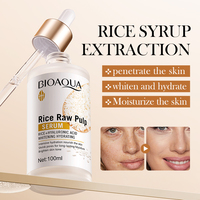 BIOAQUA Meilleurs produits cosmétiques véganes pour la peau au riz : Sérum, Crème solaire, Crème BB, Spray corporel, Démaquillant, Kit de blanchiment du visage